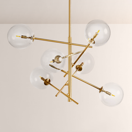 Modern Apolo Glass Ball Chandelier - thebelacan