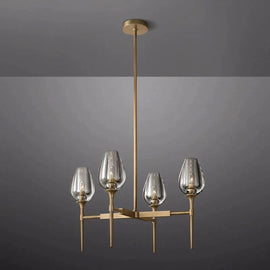 Crystal Tulip Round Chandelier 27” - thebelacan