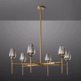 Crystal Tulip Round Chandelier 42” - thebelacan