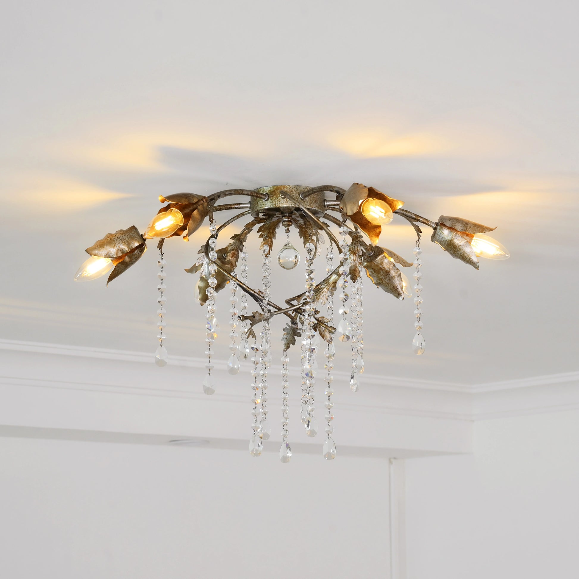 Gothic Viticci Flushmount 23.5" -Silver - thebelacan