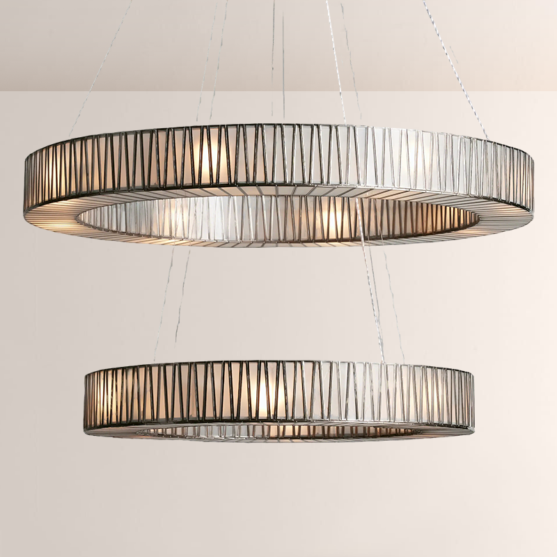 Jeanet 2-Tier Round Chandelier 47"D - thebelacan
