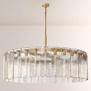 Cascade Glass Round Chandelier 48"D - thebelacan