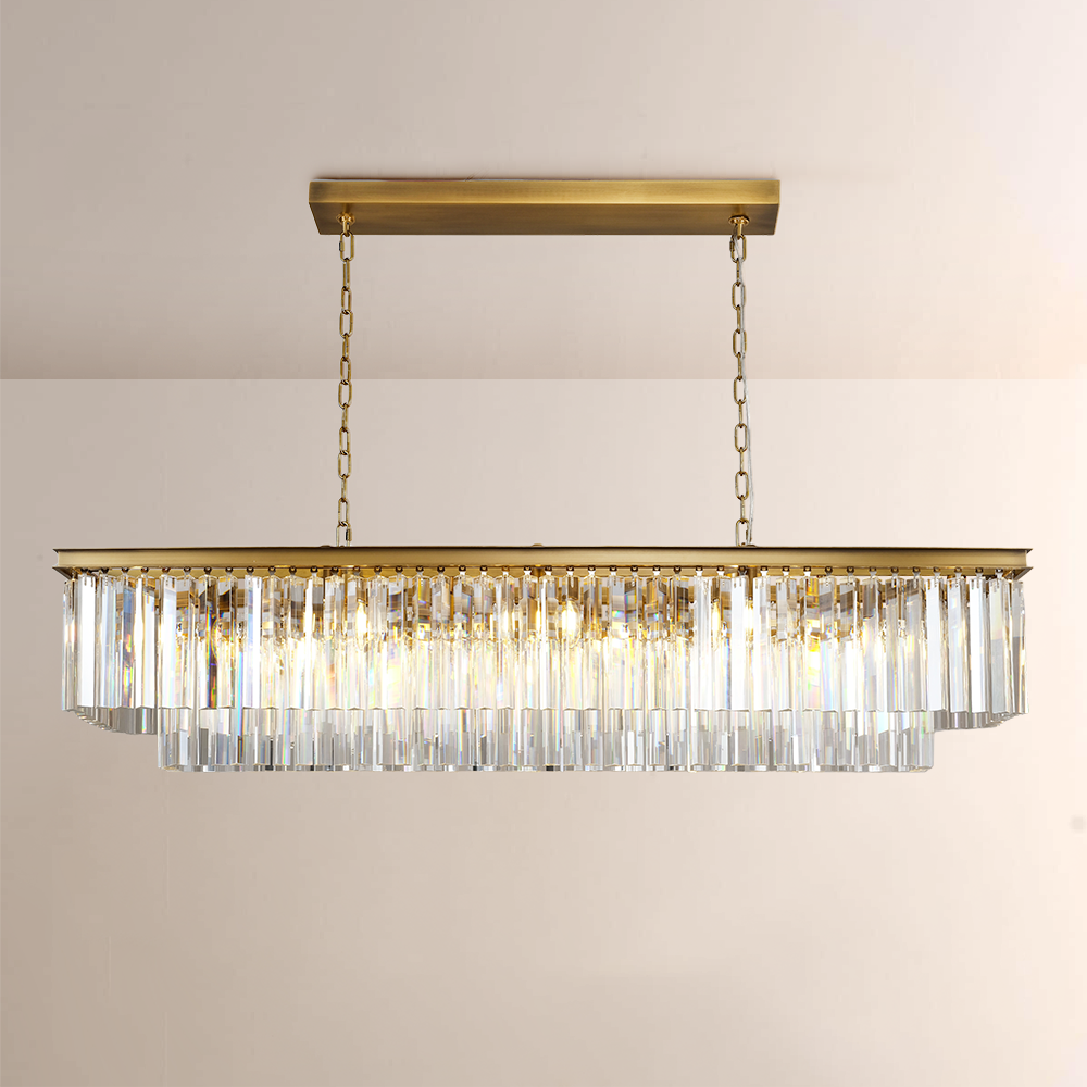 1920s Odem Rectangular Chandelier 72" - thebelacan