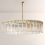Cascade Glass Round Chandelier 60"D - thebelacan