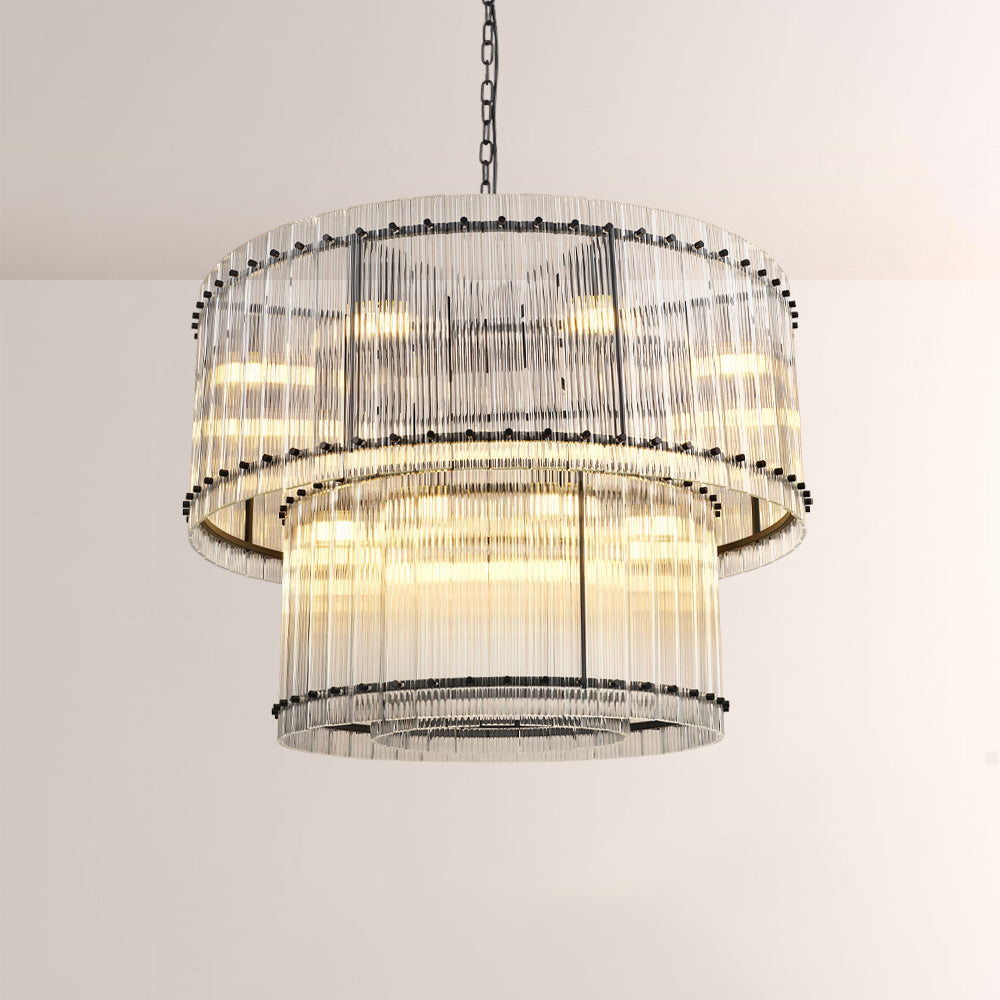 San Marco Two-tier Luxury Round Chandelier 37" - thebelacan