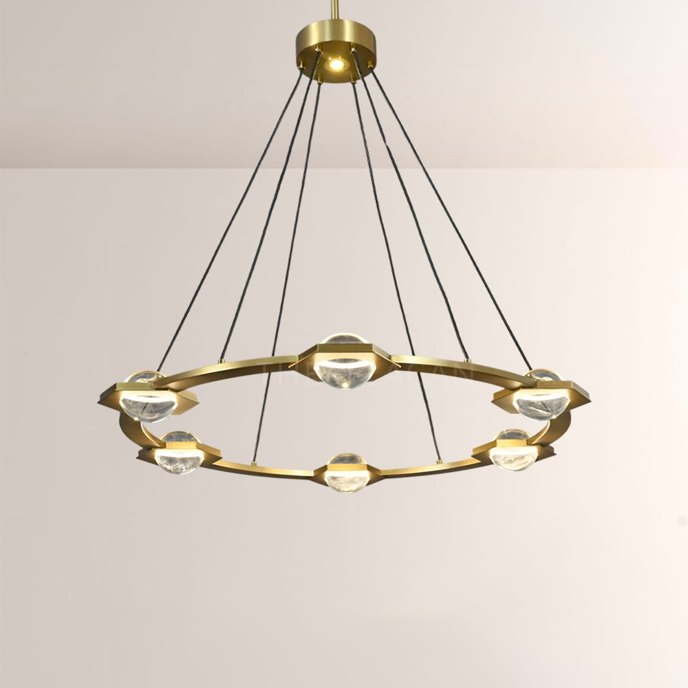 Planet Round Chandelier 36" - thebelacan