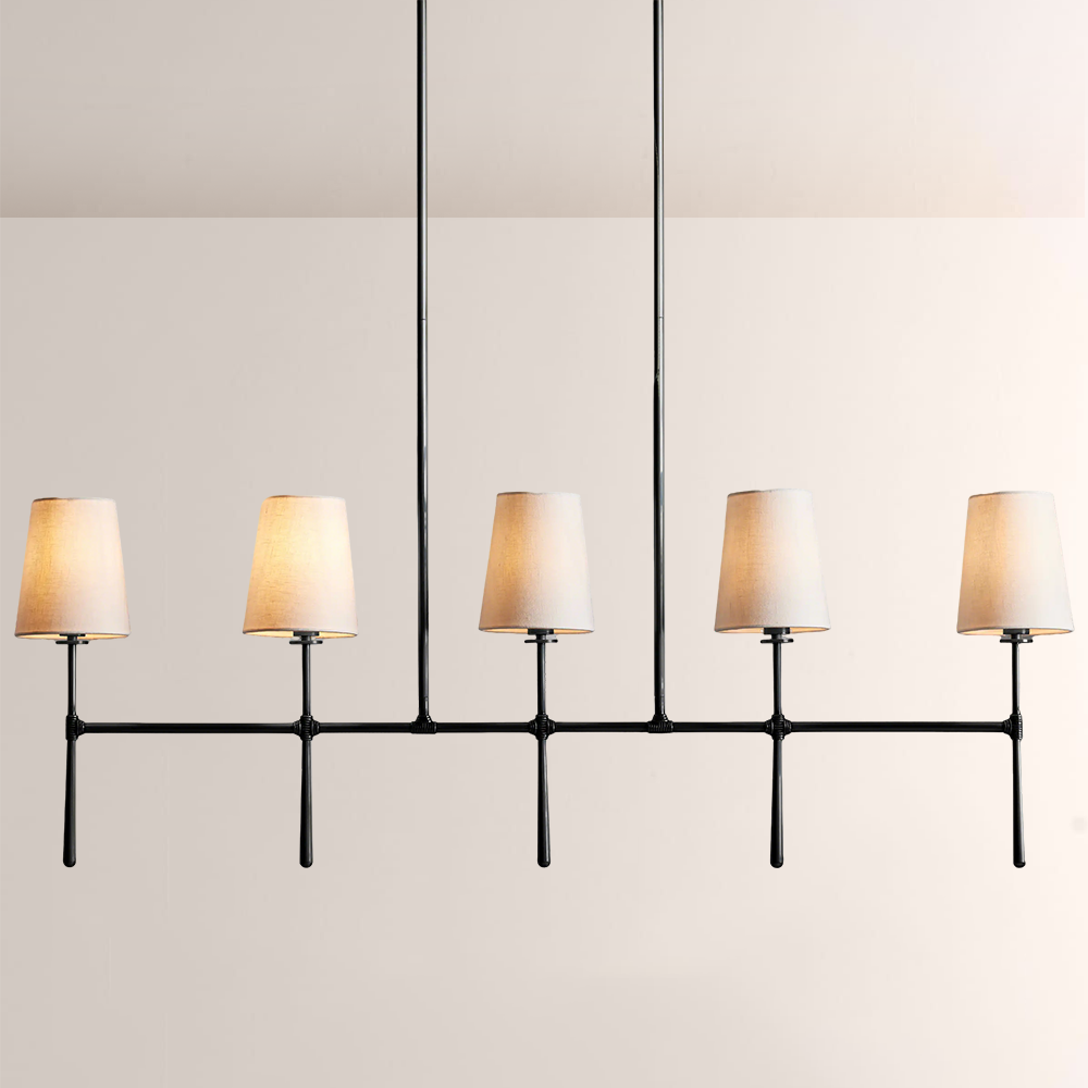 Rhodes Linear Chandelier 5 / 6 Light - thebelacan