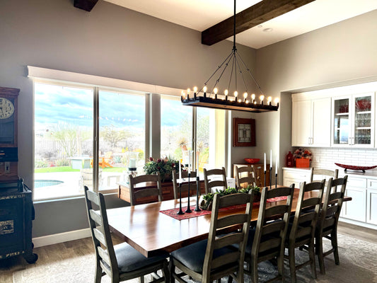 Camino Vintage Filament Rectangular Chandelier - thebelacan