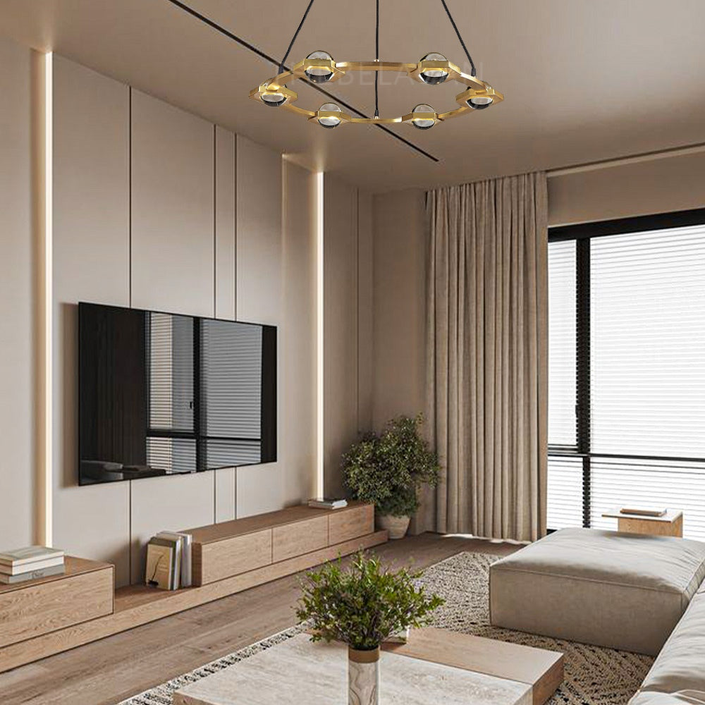 Planet Round Chandelier 48" - thebelacan