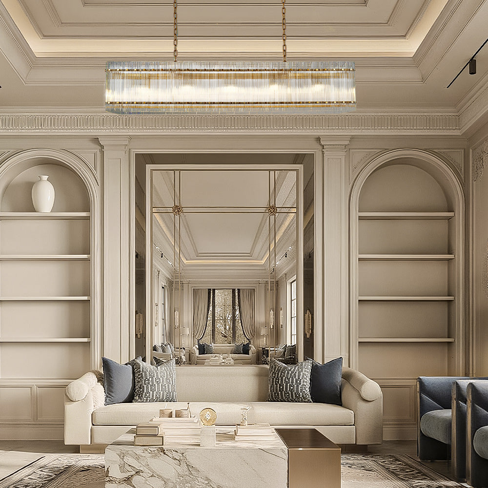 San Marco Rectangular Chandelier 54" - thebelacan