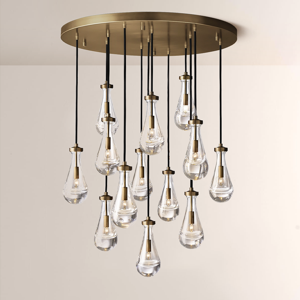 Raindrops Round Chandelier 36" - thebelacan