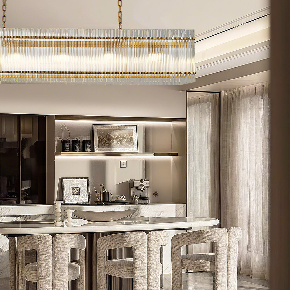 San Marco Rectangular Chandelier 54" - thebelacan