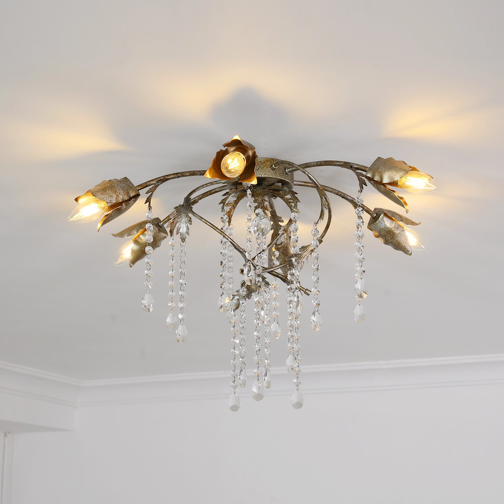 Gothic Viticci Flushmount 23.5" -Silver - thebelacan