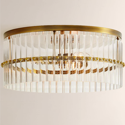Molly Crystal Round Flushmount 18“ - thebelacan