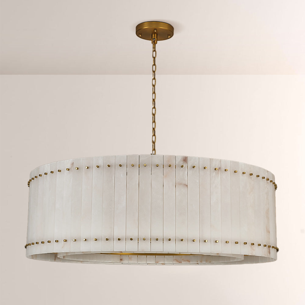 San Marco Alabaster Round Chandelier - thebelacan