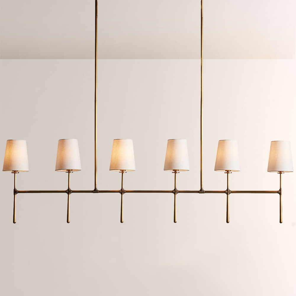 Rhodes Linear Chandelier 5 / 6 Light - thebelacan