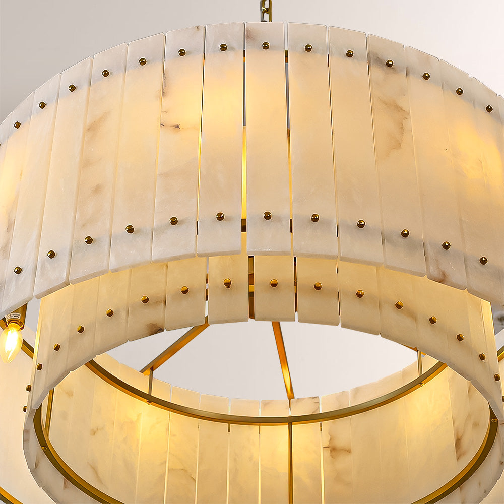 San Marco Alabaster Round Chandelier