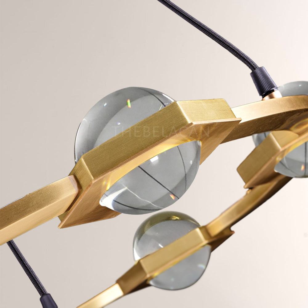 Planet Round Chandelier 36" - thebelacan