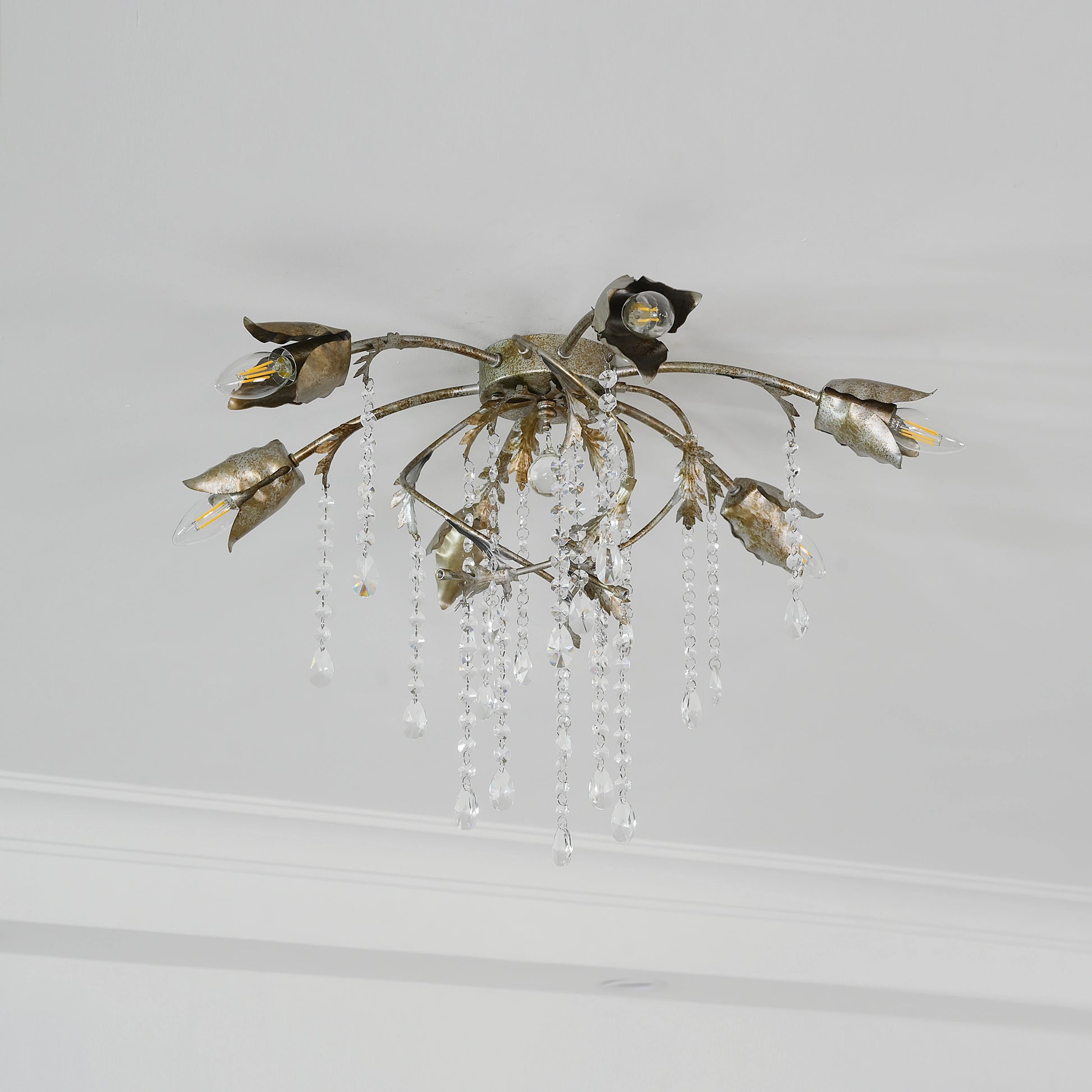 Gothic Viticci Flushmount 23.5" -Silver - thebelacan