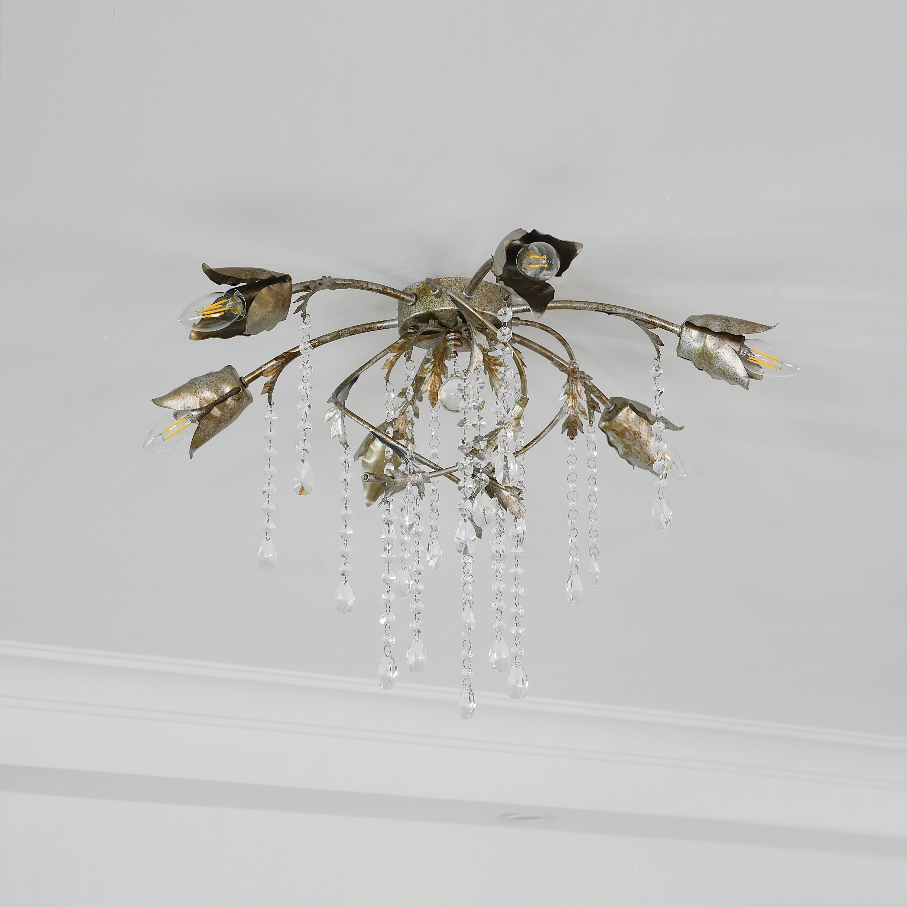 Gothic Viticci Flushmount 23.5" -Silver - thebelacan