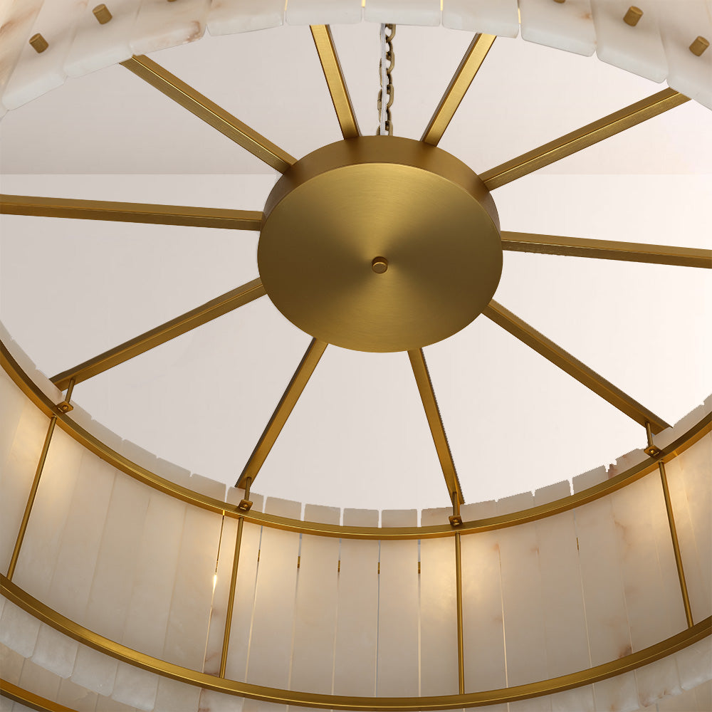 San Marco Alabaster Round Chandelier