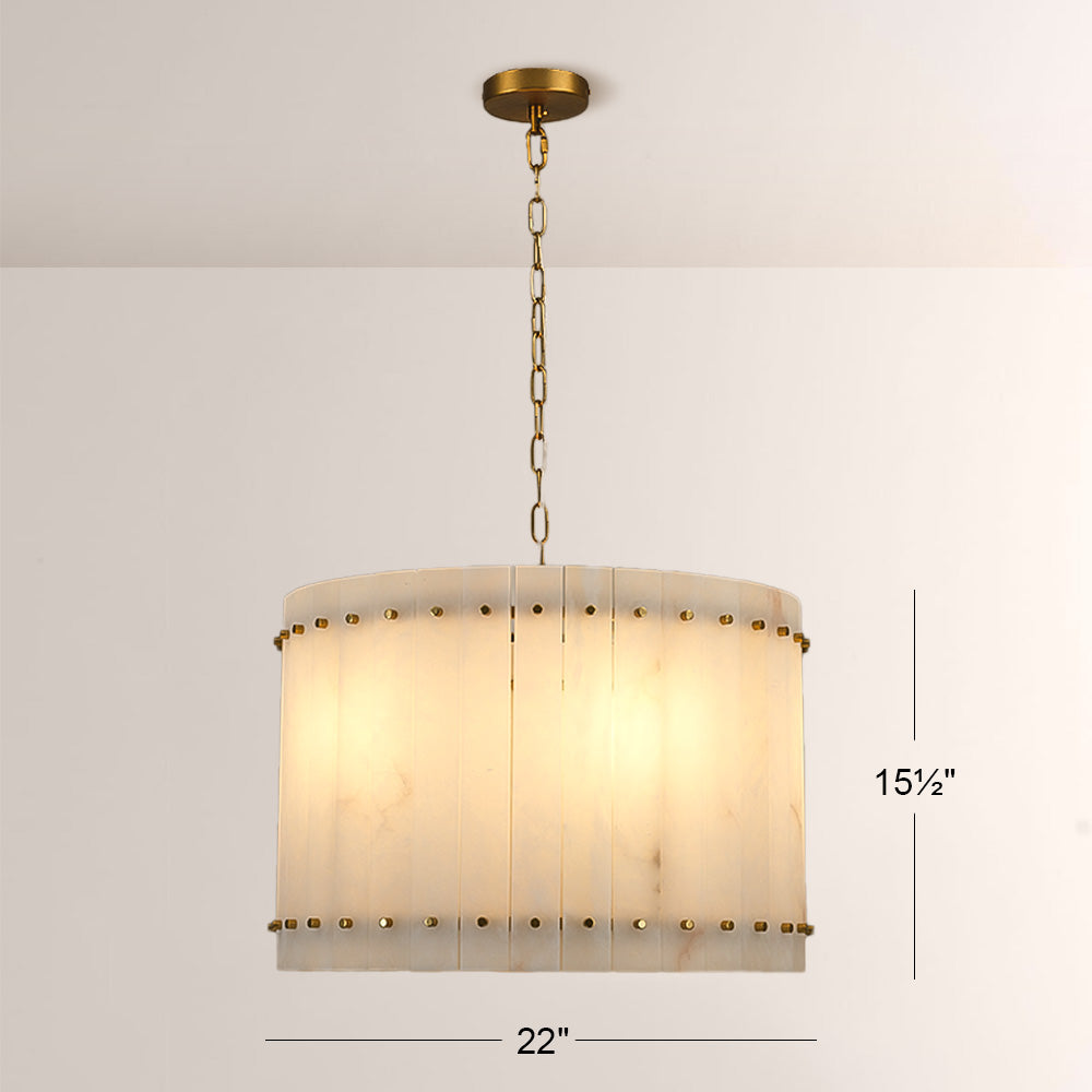 San Marco Alabaster Round Chandelier