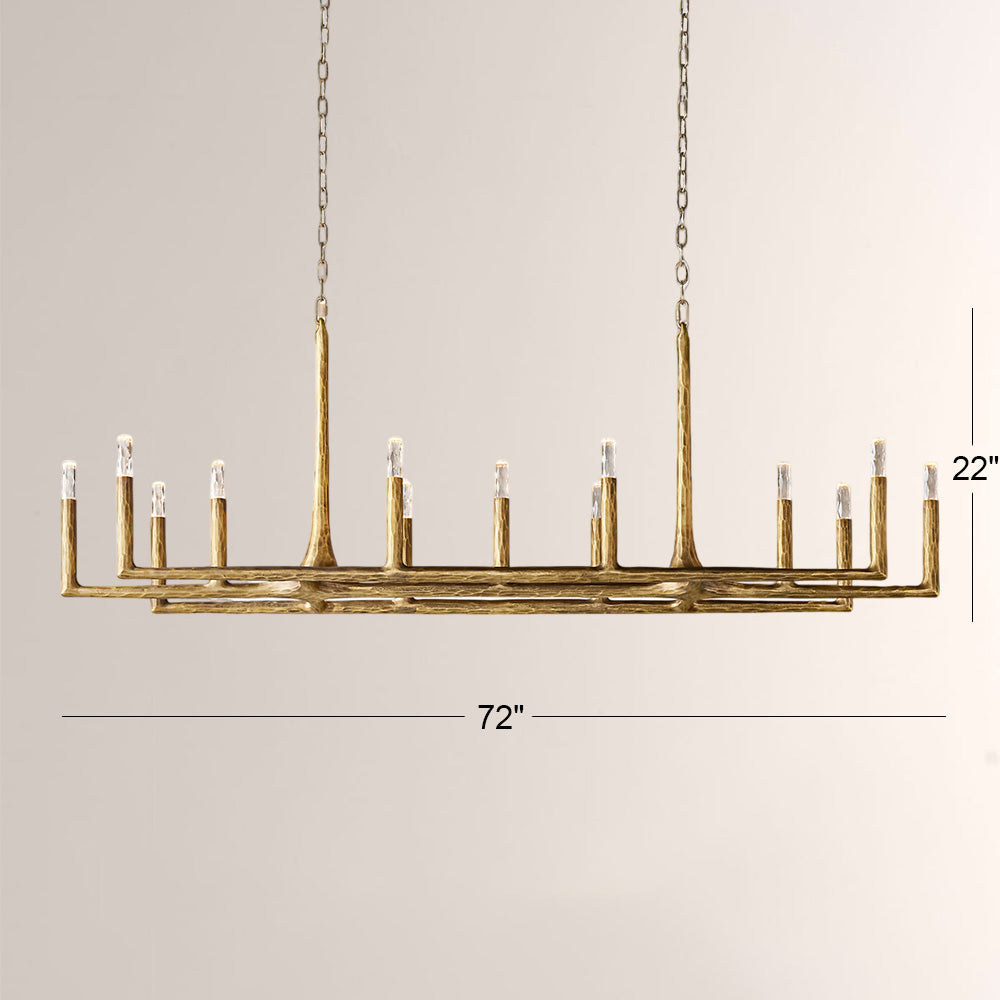 Thadeus Linear Chandelier 72” - thebelacan