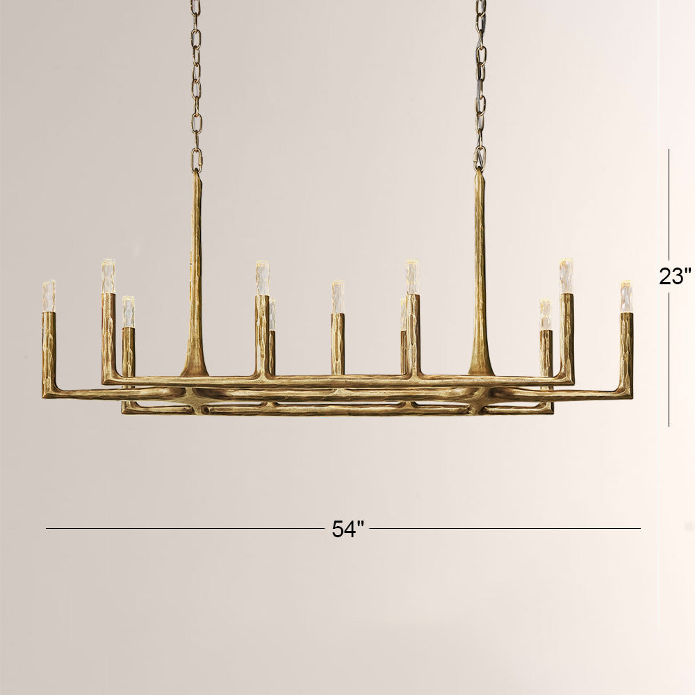 Thadeus Linear Chandelier 54” - thebelacan