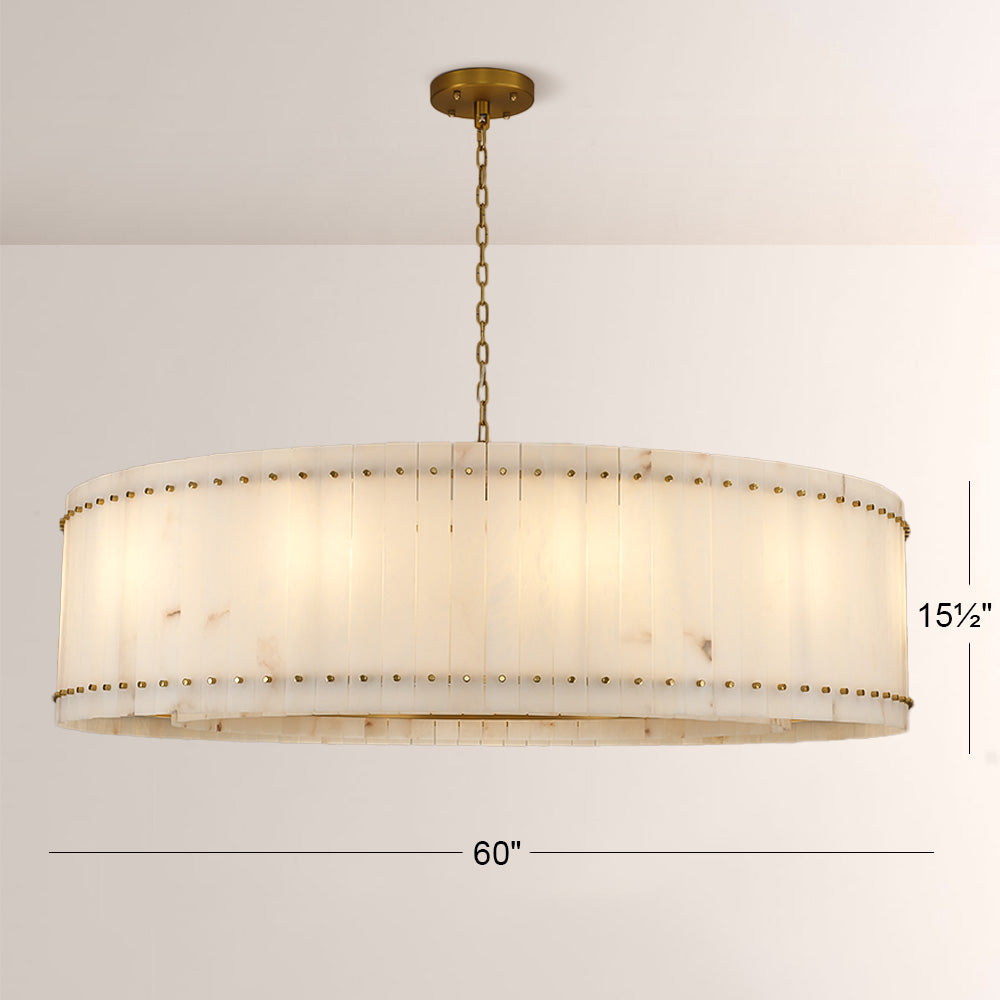 San Marco Alabaster Round Chandelier