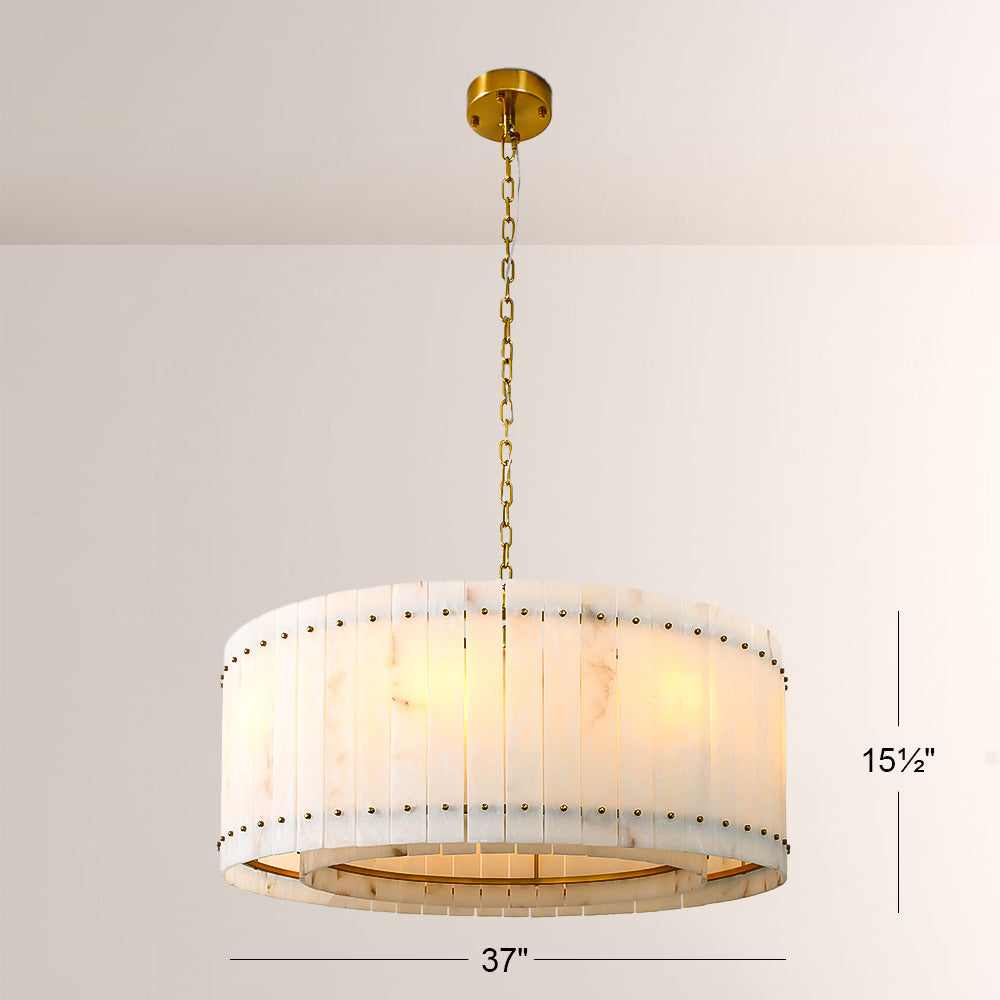 San Marco Alabaster Round Chandelier