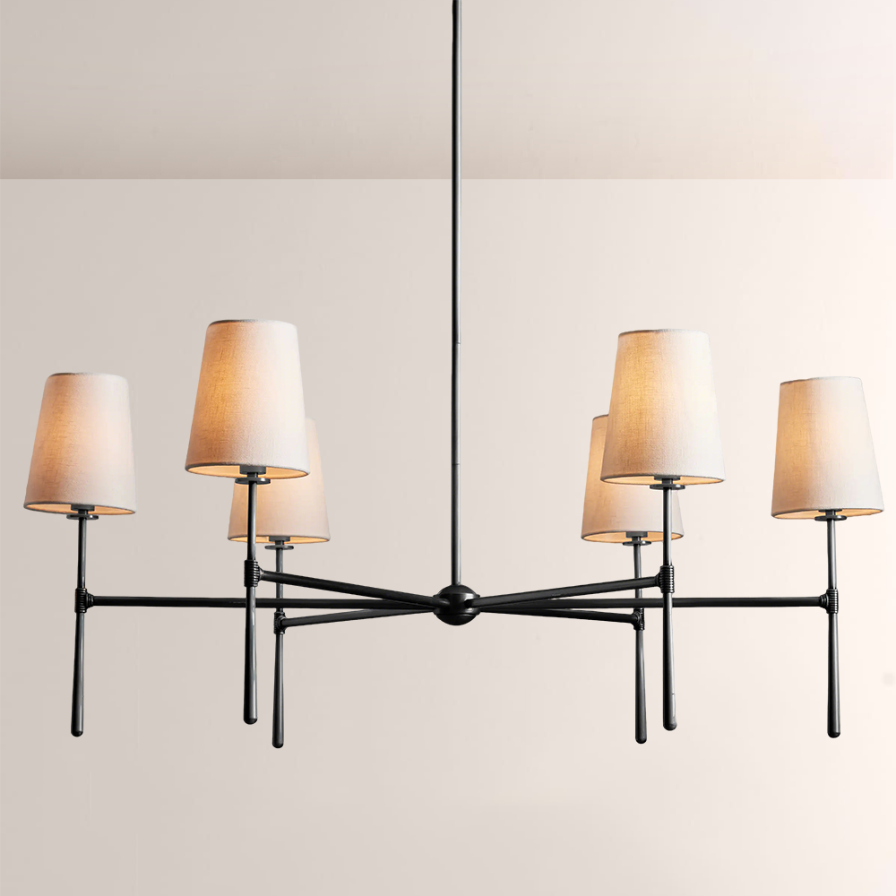 Rhodes Round Chandelier 4/6 Light - thebelacan