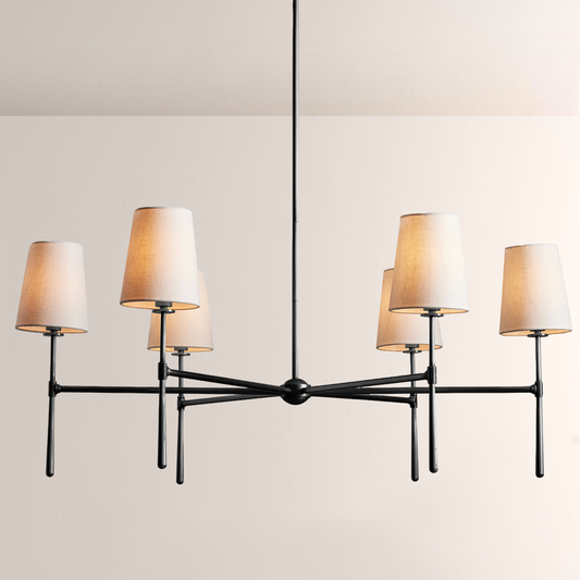 Rhodes Round Chandelier 4/6 Light - thebelacan