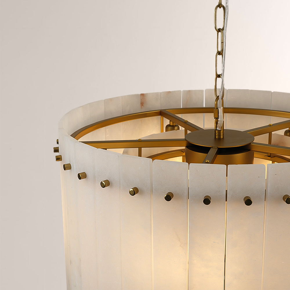 San Marco Alabaster Round Chandelier