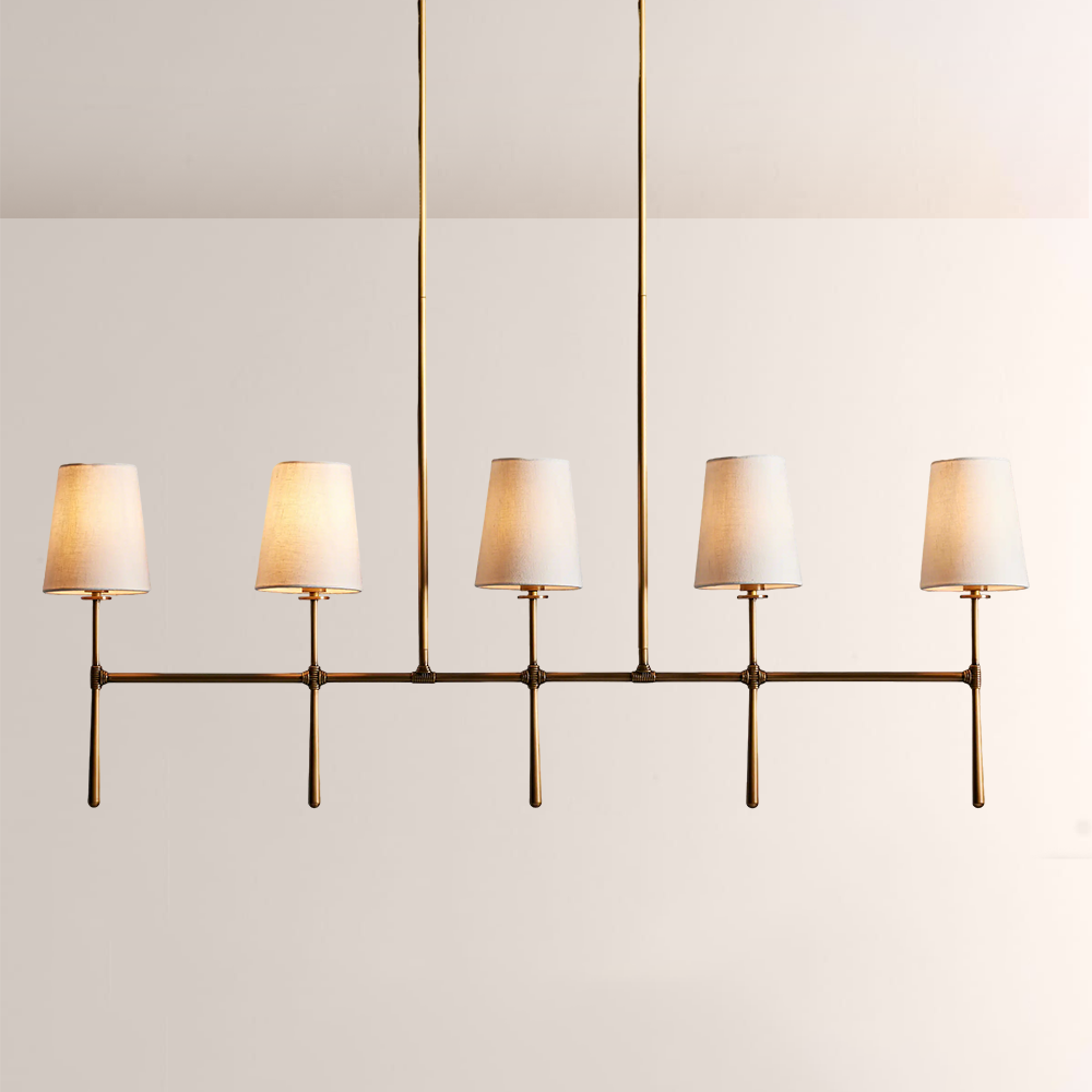 Rhodes Linear Chandelier 5 / 6 Light - thebelacan