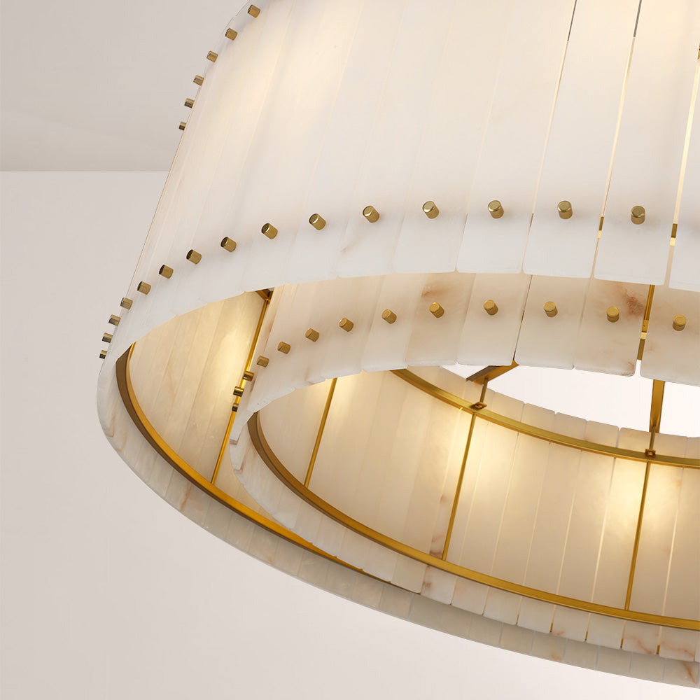San Marco Alabaster Round Chandelier