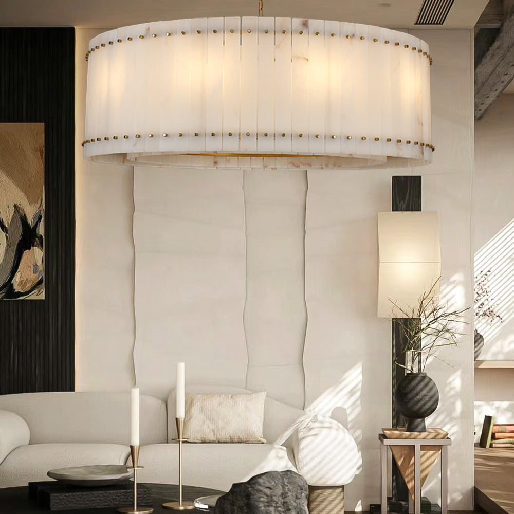 San Marco Alabaster Round Chandelier