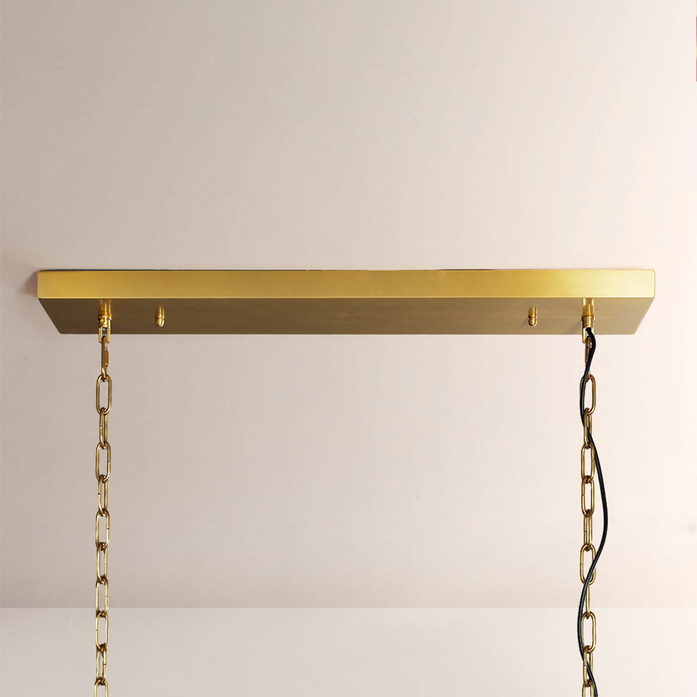 1920s Odem Rectangular Chandelier 49" - thebelacan