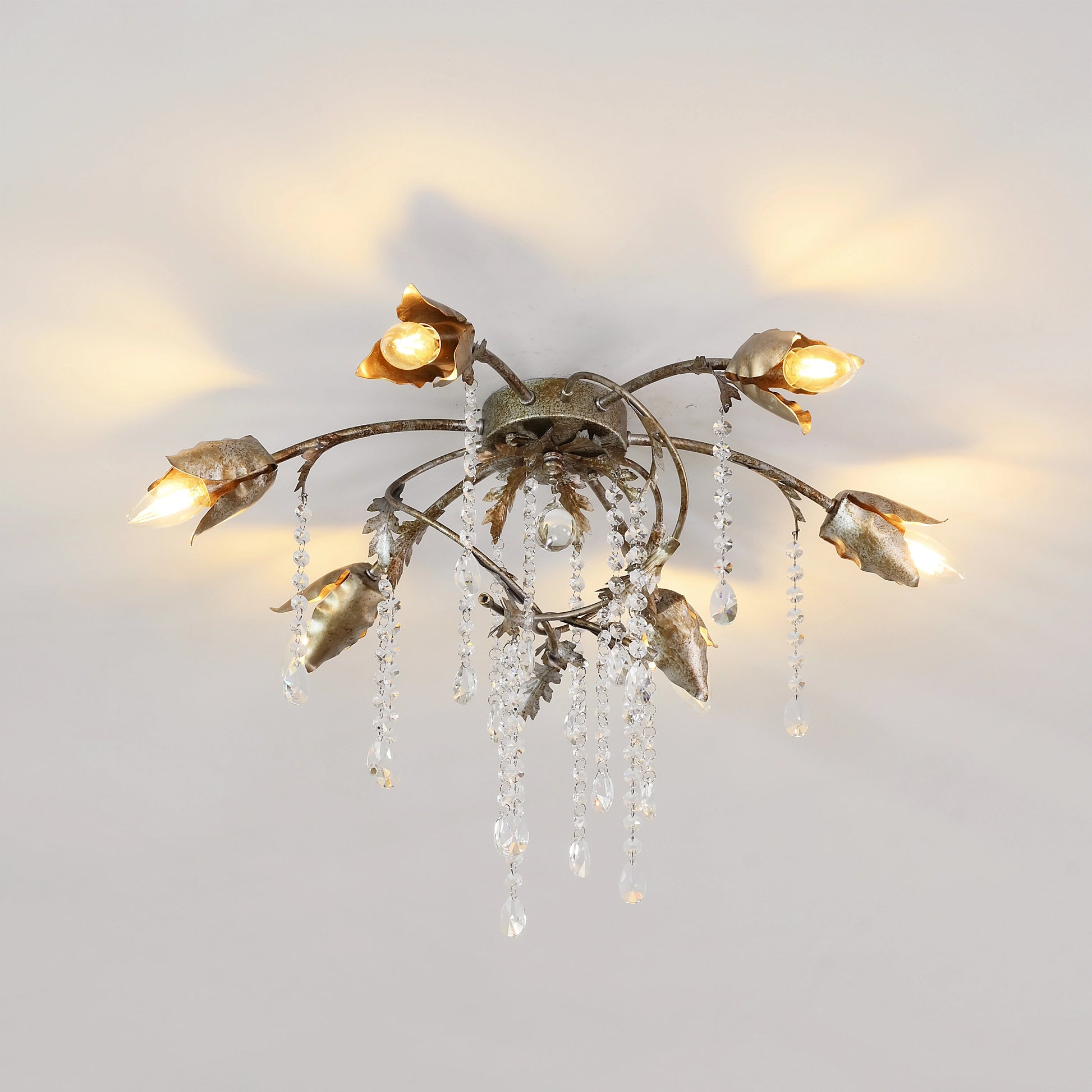 Gothic Viticci Flushmount 23.5" -Silver - thebelacan