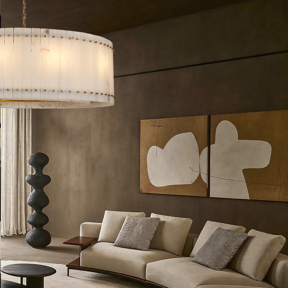 San Marco Alabaster Round Chandelier