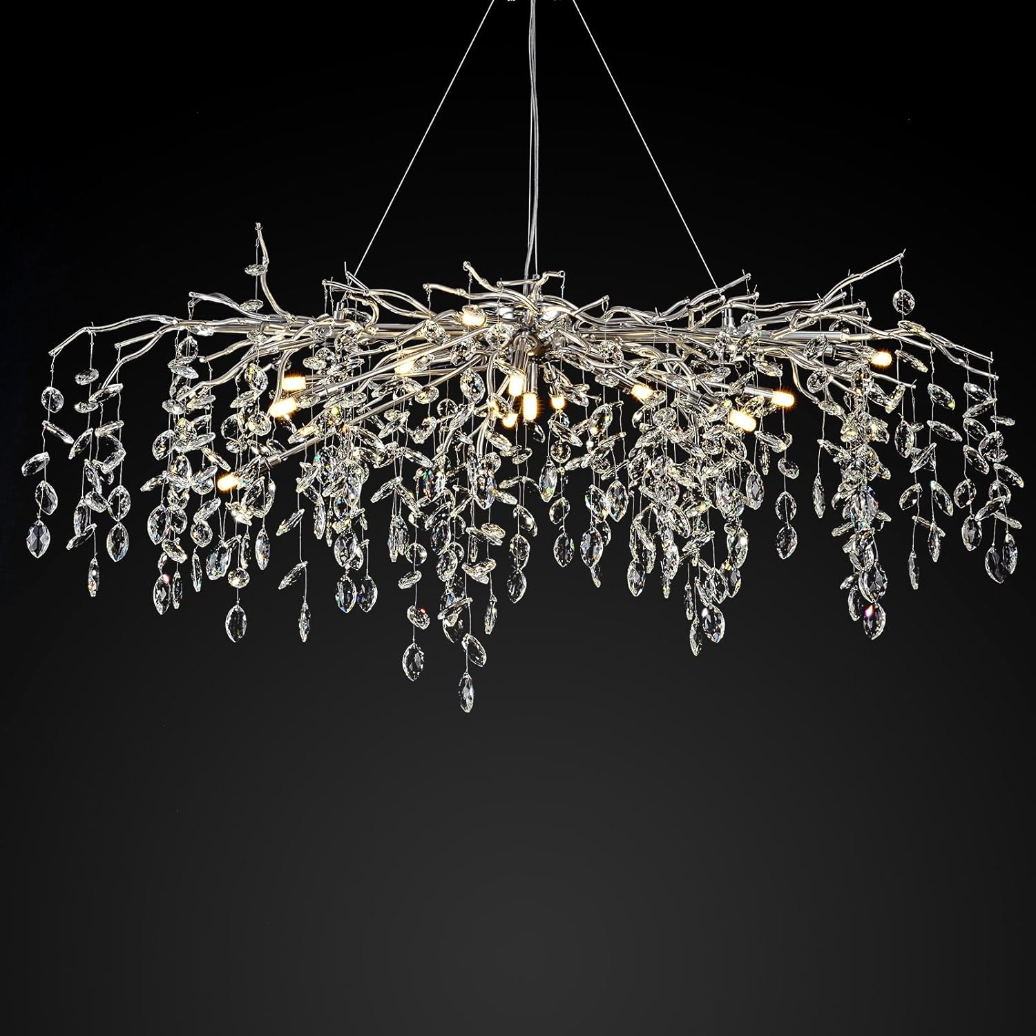 Modern Ice Eyes Tree Branch Chandelier for All rooms 47" - thebelacan