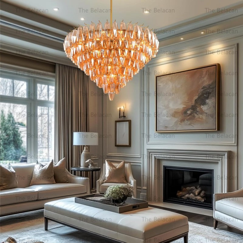 Modern Chara Round Chandelier 38" - thebelacan