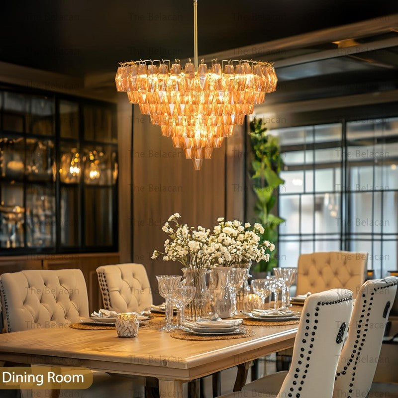 Modern Chara Round Chandelier 38" - thebelacan