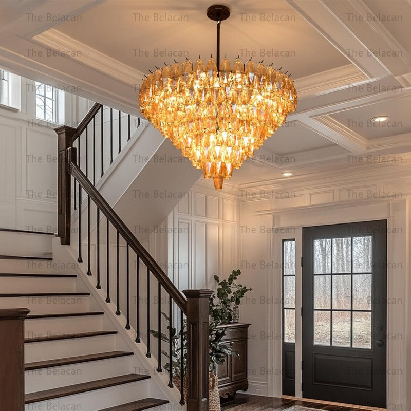 Modern Chara Round Chandelier 38" - thebelacan