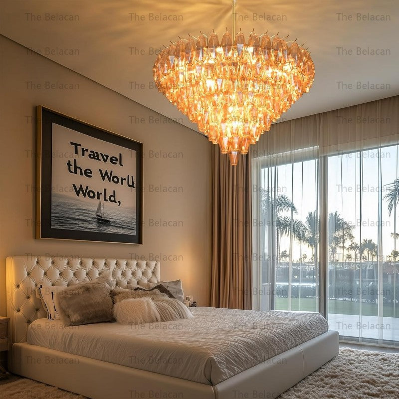 Modern Chara Round Chandelier 38" - thebelacan