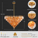 Modern Chara Round Chandelier 38" - thebelacan