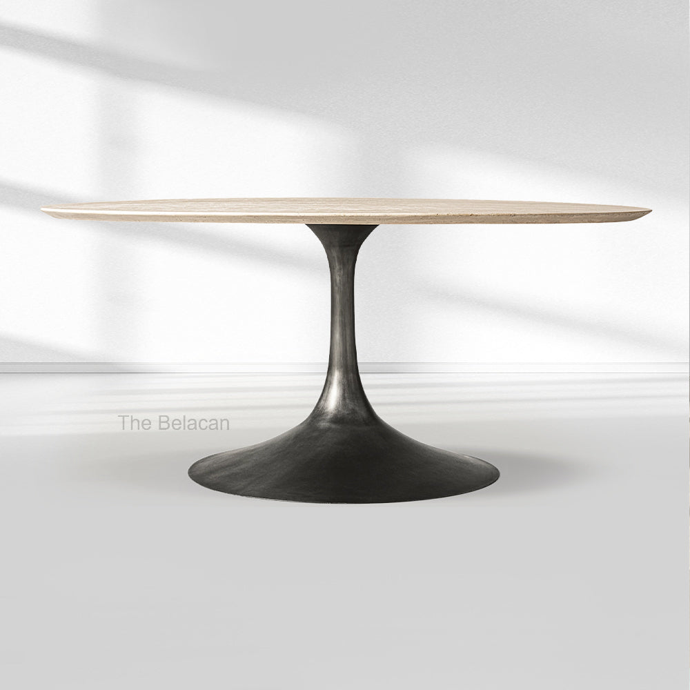 Aero Stone Round Dining Table - thebelacan