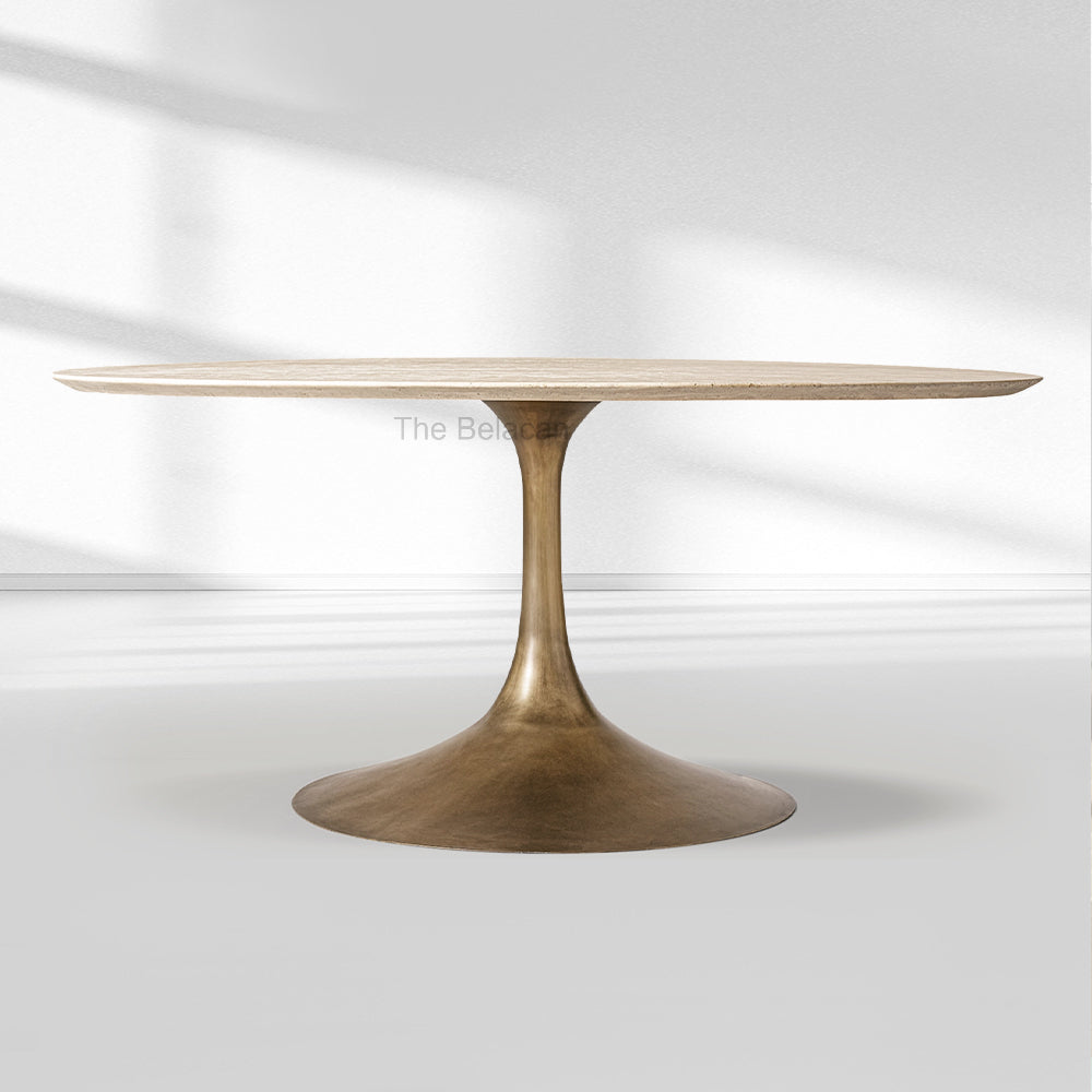 Aero Stone Round Dining Table - thebelacan