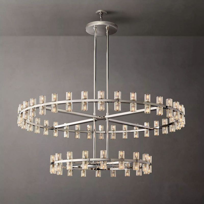 Aka Wine-glass Round 2-Tier Chandelier 60" - thebelacan