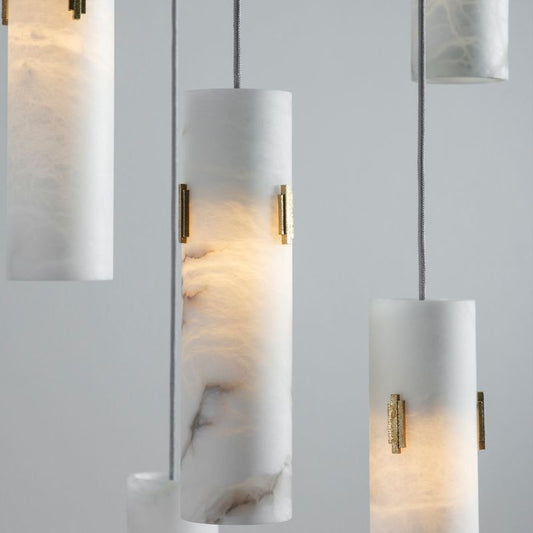 Alabaster Deco 12-light Cluster Chandelier - thebelacan