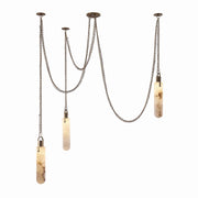 Alabaster Flint 3 Light LED Multi-Drop Pendant - thebelacan